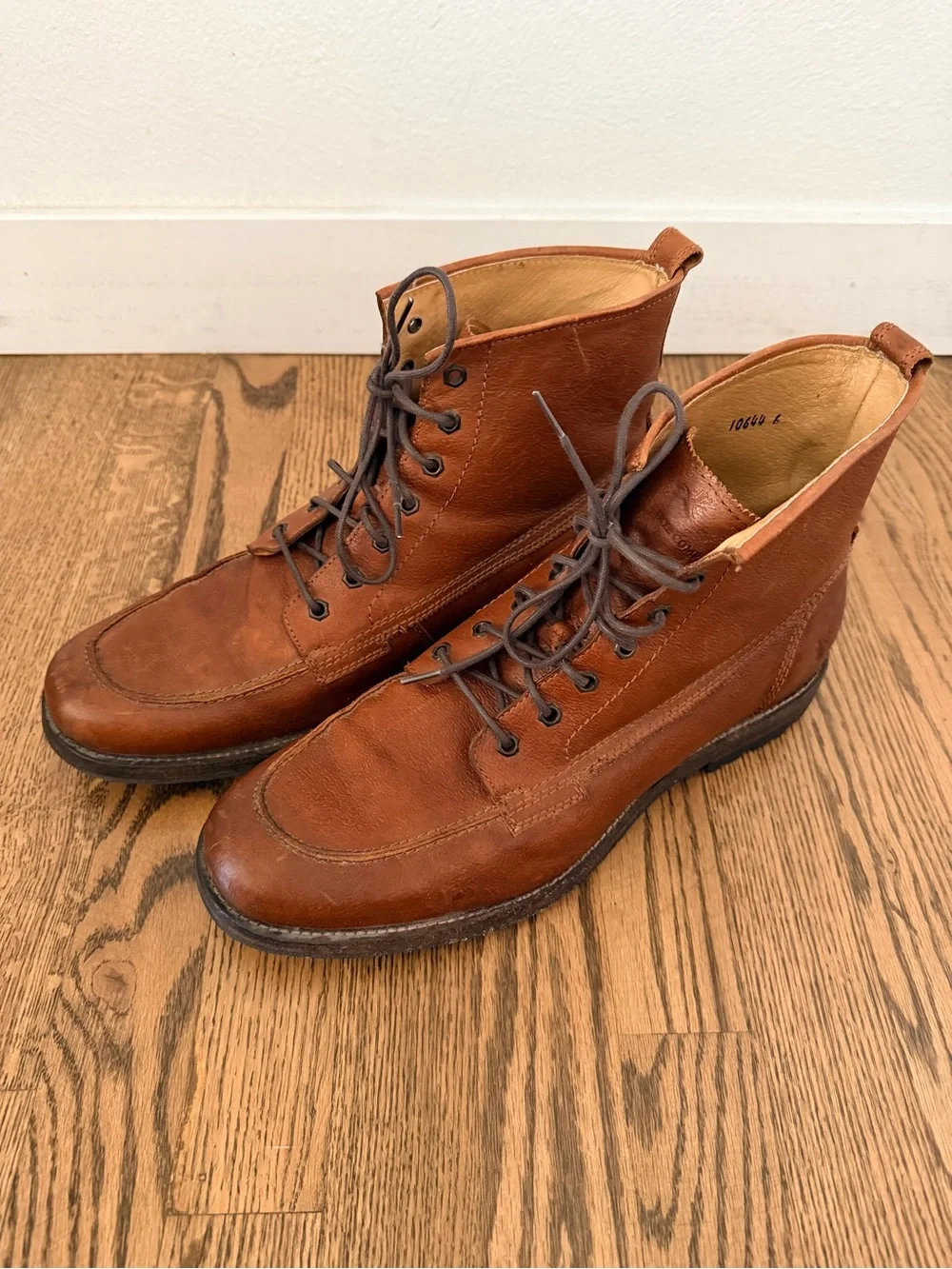 Vintage Frye 4001 G14 Men's Brown Leather Lace-Up Boots